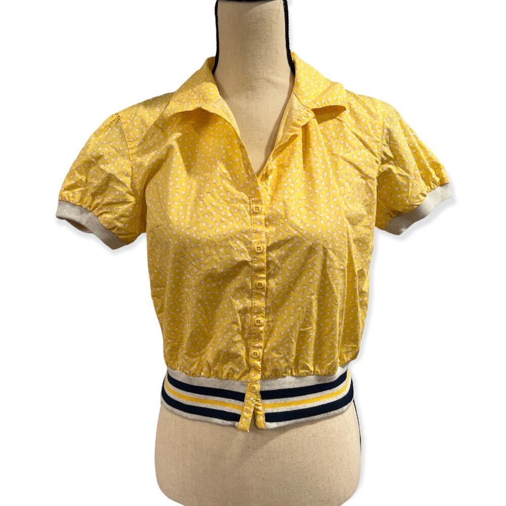Le Jean De Marithe + Francois Girbaud Yellow / White Top M